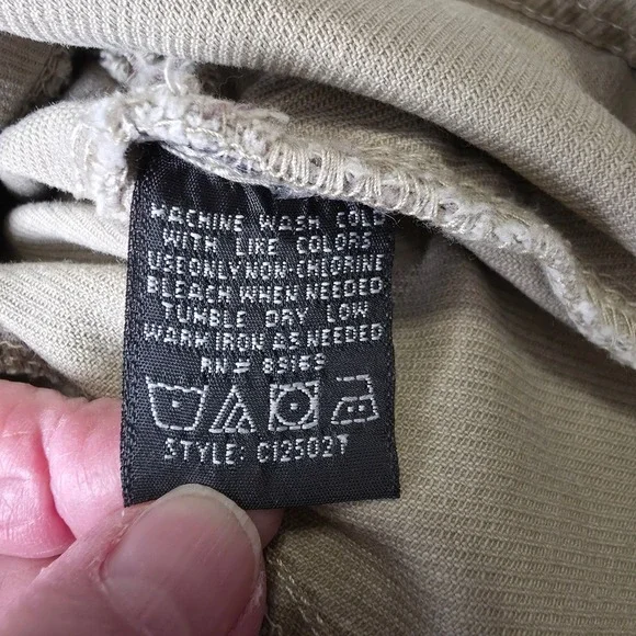 French Cuff Women's Khaki Utility Jacket‎ Medium Cotton Zip Front Pockets - Picture 6 of 8